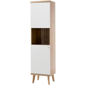 Vitrine - weiß - Materialmix - 50 cm - 197 cm | Möbel Kraft