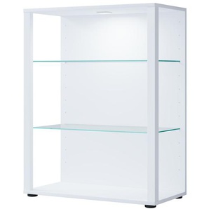 Vitrine ¦ weiß ¦ Maße (cm): B: 70 H: 90