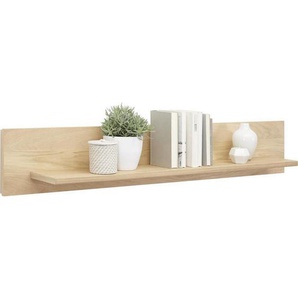 Voleo Wandboard Colorado, Eiche, Holz, Eiche, furniert, 141x24x22 cm, Wohnzimmer, Regale, Wandboards