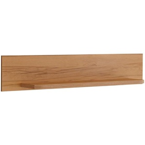 Voleo Wandboard, Kernbuche, Holzwerkstoff, 130x25x22 cm, Wohnzimmer, Regale, Wandboards