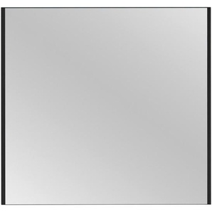 Voleo Wandspiegel Garderobe, Schwarz, Glas, Holzwerkstoff, rechteckig, 87.6x82.4x2 cm, waagrecht montierbar, Spiegel, Wandspiegel