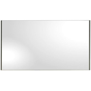 Voleo Wandspiegel, Schwarz, Glas, Holzwerkstoff, rechteckig, 125x70x2 cm, waagrecht montierbar, Spiegel, Wandspiegel