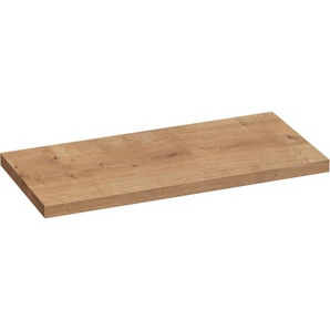 Voleo Waschtisch-Abdeckplatte Lara, Eiche, Hellbraun, Holzwerkstoff, eckig, 50.5x3.8x110 cm, Made in Germany, Badezimmer, Badezimmerschränke, Waschbeckenunterschränke