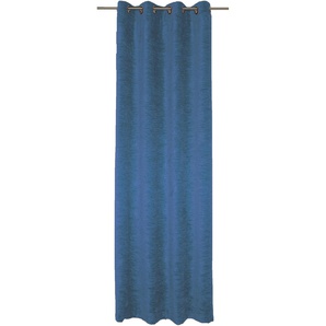 Vorhang WIRTH B-Holmsund Gardinen Gr. 225 cm, Ösen, 172 cm, blau (royalblau) Ösen
