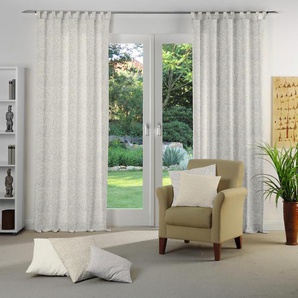 Vorhang WIRTH Gospic Gr. 5, braun, B:132cm H:255cm, Jacquard, Baumwolle, Polyester, Gardinen