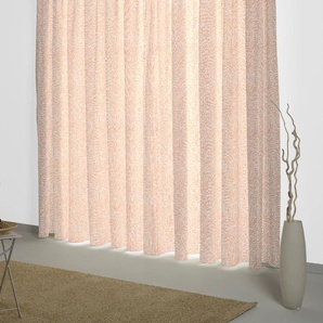 Vorhang WIRTH Gospic Gr. 3, orange (terra), B:132cm H:225cm, Jacquard, Baumwolle, Polyester, Gardinen