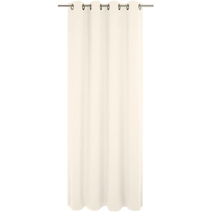 Vorhang WIRTH Newbury Gardinen Gr. 345 cm, Ösen, 130 cm, beige (creme) Ösen nach Maß