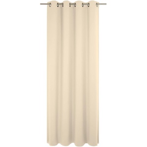 Vorhang WIRTH Newbury Gardinen Gr. 405 cm, Ösen, 130 cm, beige Ösen nach Maß