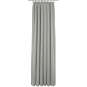 Vorhang WIRTH Peschiera Gardinen Gr. 175 cm, Kräuselband, 132 cm, grau (taupe) Kräuselband echtes Seiden-Garn verwebt