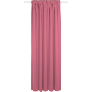 Vorhang WIRTH Uni Collection Gardinen Gr. 305 cm, Multifunktionsband, 142 cm, pink Schlafzimmergardinen nach Maß