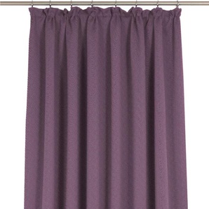 Vorhang WIRTH Uni Collection Gardinen Gr. 375 cm, Kräuselband, 142 cm, lila (aubergine) Kräuselband nach Maß