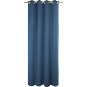 Vorhang WIRTH Wiessee Gardinen Gr. 305 cm, Ösen, 150 cm, blau Ösen nach Maß