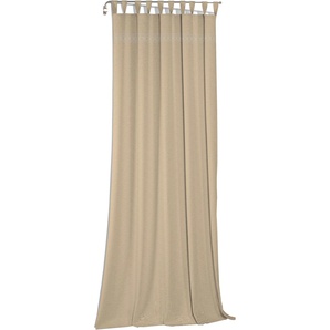 Vorhang WIRTH Wiessee Gardinen Gr. 315 cm, Schlaufen, 150 cm, beige (natur) Schlaufen nach Maß