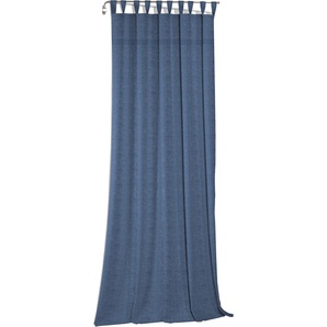 Vorhang WIRTH Wiessee Gardinen Gr. 355 cm, Schlaufen, 150 cm, blau Schlaufen nach Maß