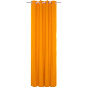 Vorhang WIRTH WirthNatur Gr. 5, orange, B:127cm H:260cm, Baumwolle, Gardinen, 2-lagig