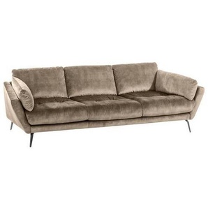 W.Schillig Bigsofa Softy, Sand, Textil, Uni, Füllung: Faserbällchen, Polyurethan (PUR),Faserbällchen, Polyurethan (PUR),Faserbällchen, Polyurethan (Pur), 254x79x113 cm, Goldenes M, Emas, Made in EU, Dgm, Wohnzimmer, Sofas & Couches, Sofas, Bigsofas