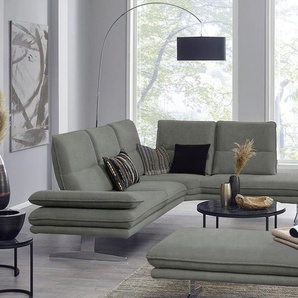 W.SCHILLIG Ecksofa broadway, Sitztiefenverstellung, Kopfteil- & Seitenteilverstellung, Breite 284cm