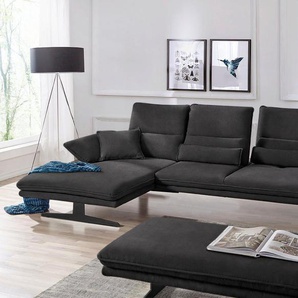 W.SCHILLIG Ecksofa broadway, Sitztiefenverstellung, Kopfteil- & Seitenteilverstellung, Breite 291cm