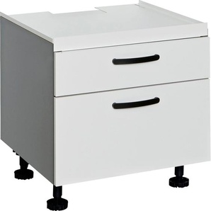 Wäscheschrank EXPRESS KÜCHEN ARTA Schränke Gr. B/H/T: 60cm x 57cm x 58cm, grau (weiß/anthrazit) Mehrzweckschrank vormontiert