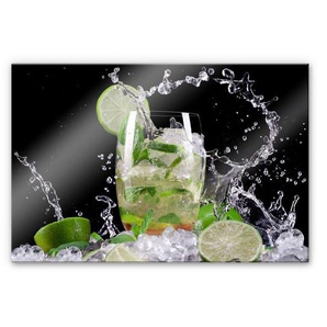 Wall-Art Küchenrückwand Spritzschutz Splashing Mojito, (1-tlg), Herd Waschbecken Wandschutz