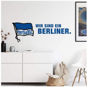 Wall-Art Wandtattoo Hertha BSC Logo Schriftzug (1 St), selbstklebend, entfernbar