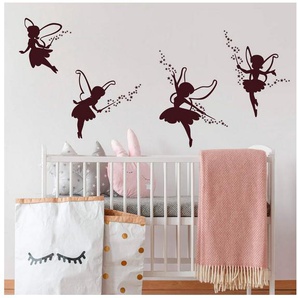 Wall-Art Wandtattoo Prinzessin Elfe Feen Set, selbstklebend, entfernbar