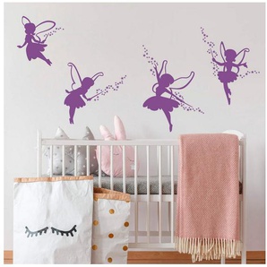 Wall-Art Wandtattoo Prinzessin Elfe Feen Set, selbstklebend, entfernbar