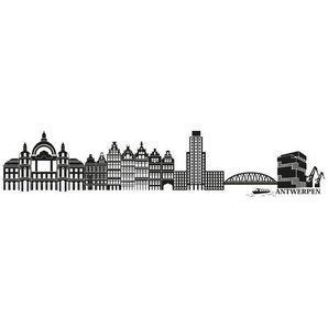 Wall-Art Wandtattoo Stadt Skyline Antwerpen 150cm (1 St), selbstklebend, entfernbar