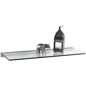 Wandboard, Transparent, Glas, 90x1x30 cm, Wohnzimmer, Regale, Wandboards