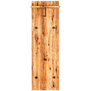 Xxxl Wandgarderobe, Schwarz, Eiche, Holz, Metall, Eiche, massiv, 30x100x20 cm, Hutablage, Garderobe, Garderobenleisten & Garderobenhaken