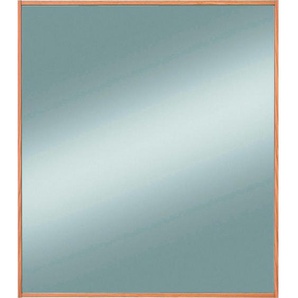 Xxxl Wandspiegel, Eiche Bianco, Glas, Eiche, furniert, rechteckig, 84x82x1.5 cm, Goldenes M, Made in Germany, DGM-Klimapakt, Spiegel, Wandspiegel