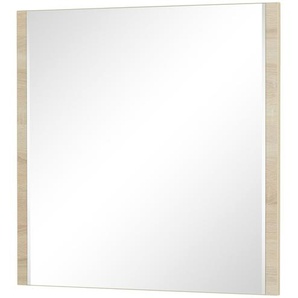 Spiegel 80 x 79 cm - holzfarben - Glas , Aluminium, Holzwerkstoff - 80 cm - 79 cm - 2 cm | Möbel Kraft