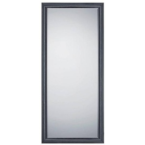 Wandspiegel, Schwarz, Glas, rechteckig, 80x180x4 cm, senkrecht und waagrecht montierbar, in verschiedenen Größen erhältlich, Ganzkörperspiegel, Spiegel, Wandspiegel