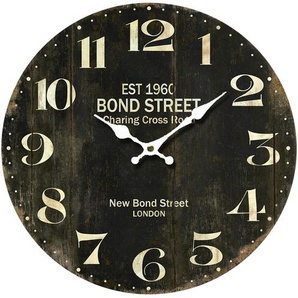 Wanduhr Bond Street | schwarz | MDF | [58.0] |