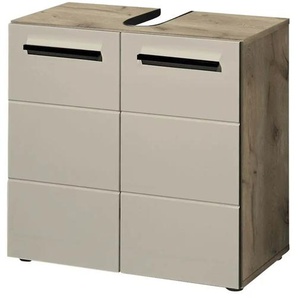 Waschbeckenunterschrank - beige - Materialmix - 60 cm - 62 cm - 31 cm | Möbel Kraft