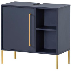 Waschbeckenunterschrank - blau - Materialmix - 65,3 cm - 63,3 cm | Möbel Kraft