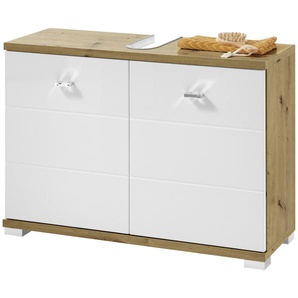 Primo Waschbeckenunterschrank - holzfarben - Materialmix - 80 cm - 57 cm - 30 cm | Möbel Kraft