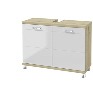 Waschbeckenunterschrank - holzfarben - Materialmix - 80 cm - 60 cm - 32 cm | Möbel Kraft