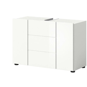 Waschbeckenunterschrank - weiß - Materialmix - 82 cm - 56 cm - 34 cm | Möbel Kraft