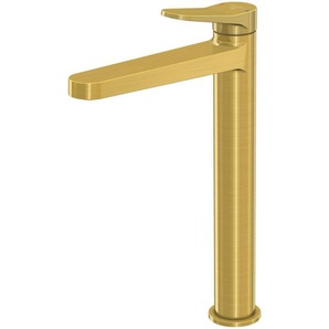 Xxxl Waschtischarmatur Steinberg Serie 340, Gold, Metall, 4.9x29.7x20.5 cm, Made in Germany, Keramikkartusche, flexible Anschlussschläuche, Badezimmer, Waschbecken & Armaturen, Badarmaturen