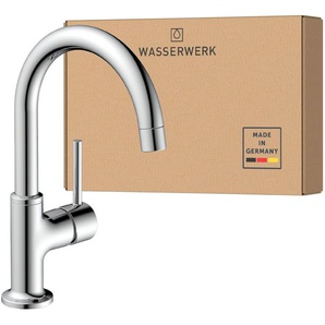 WASSERWERK Waschtischarmatur WT 14 inkl. Popup, 360° schwenkbar, geräuscharm, wassersparend