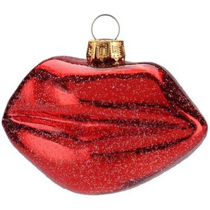 Weihnachtsbaumanhänger Lippen Gift-Company, 7x9.4x4.5 cm