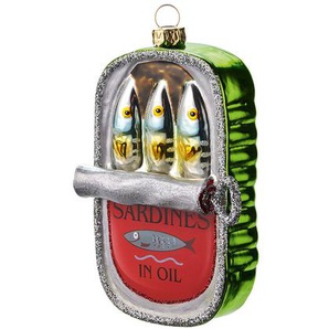 Weihnachtsbaumanhänger Sardinendose Gift-Company, 12x7.5x3.5 cm