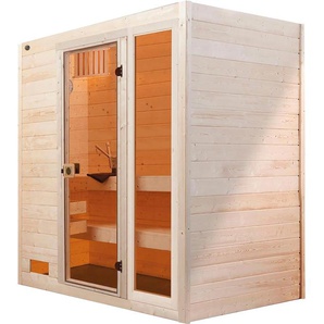 WEKA Sauna Valida Saunen 7,5 kW Bio-Ofen mit digitaler Steuerung beige (natur) Saunen