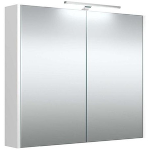 welltime Badezimmerspiegelschrank Joy Breite 78 cm, mit 2 Türen, mit LED, IP 44