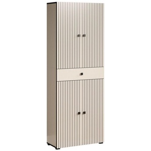 welltime Hochschrank Amrum (1-St) Geräumiger Badschrank in eleganter Rillenoptik - (B/T/H) 70/31/188 cm