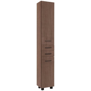 welltime Hochschrank Trento, verschiedene Ausführungen und Farben Badmöbel, Seitenschrank Breite 30 cm, viel Stauraum, Made in Germany