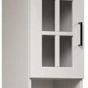 welltime Hochschrank Ulea (1-St) Badschrank aus Massivholz mit Schubkasten - Maße (B/T/H) 33/30/180 cm