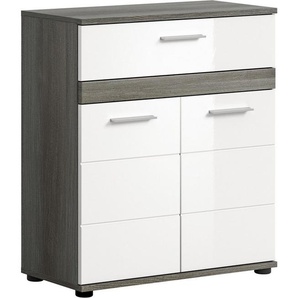 welltime Midischrank Lucca, Höhe 79 cm, 2 Türen, 1 Schubkasten, 1 Einlegeboden Badschrank, Bad-Möbel, Badezimmer