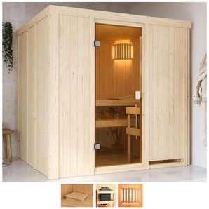 WELLTIME Sauna Gelsa Saunen ohne Ofen beige (naturbelassen) Saunen